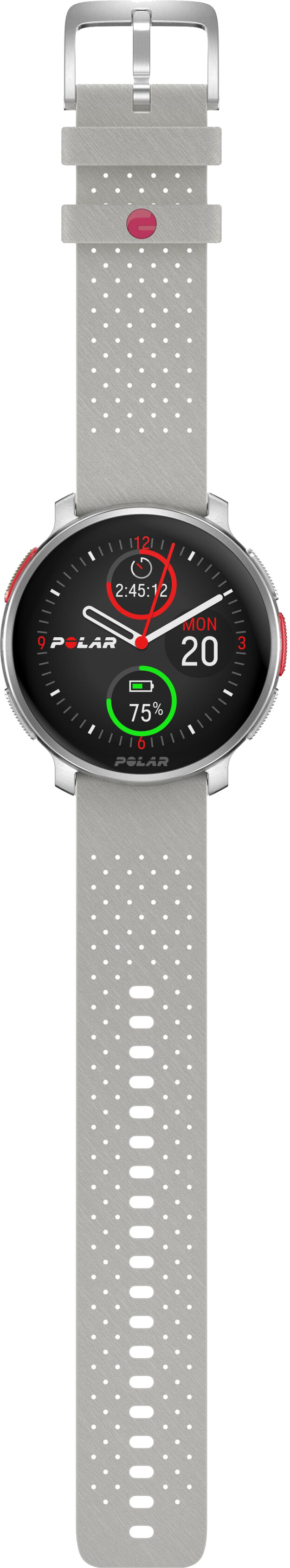 Polar Vantage V3 Silver/White back