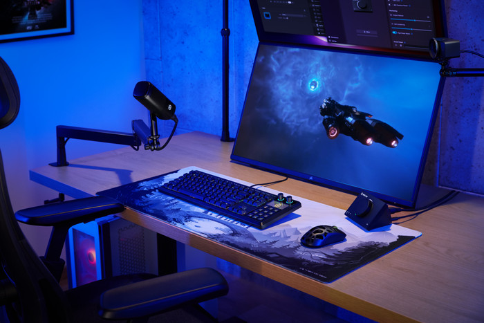 Corsair GALLEON 100 SD Gaming Toetsenbord Azerty product in gebruik