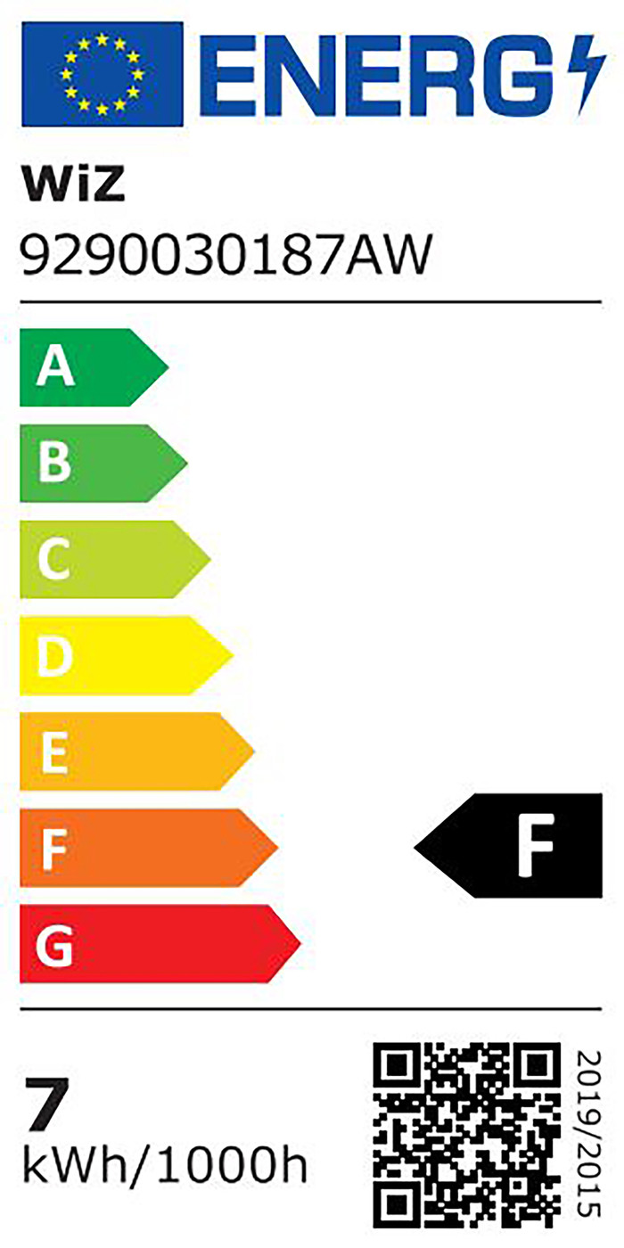 WiZ Smart Filament lamp Edison - Warm tot Koelwit Licht - E27 energielabel