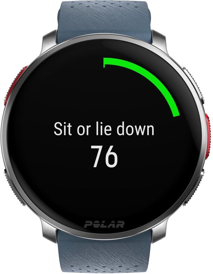 Polar Vantage V3 Argent/Bleu avant