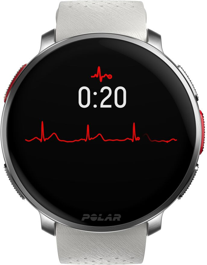 Polar Vantage V3 Silver/White front