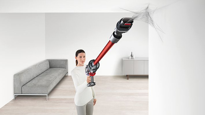 Dyson V11 Fluffy product in use