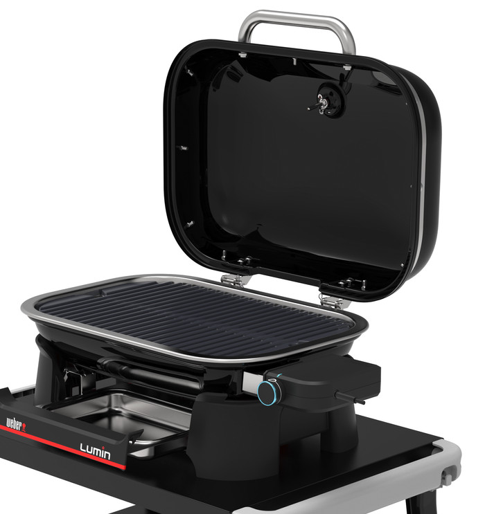Weber Lumin Compact Black Met Onderstel detail