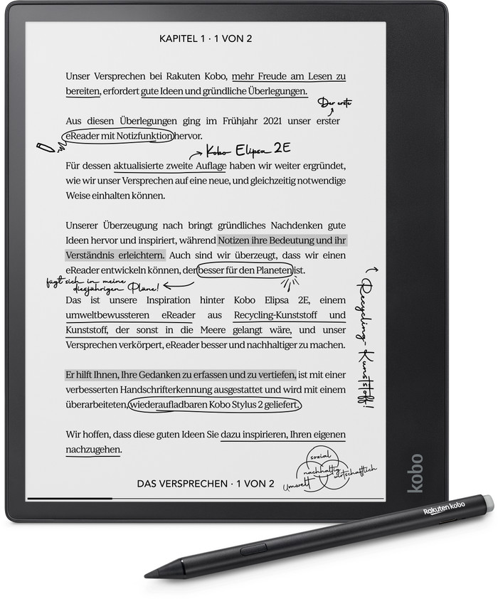 Kobo Elipsa 2E avec Stylet Kobo 2 Main Image