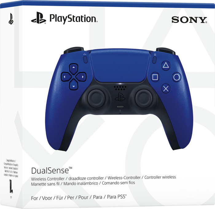 Sony PlayStation 5 DualSense Wireless Controller Cobalt Blue packaging