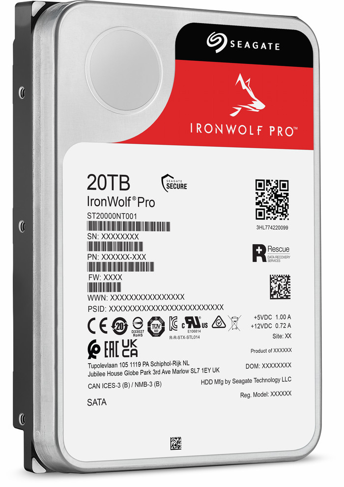 Seagate IronWolf Pro 20 To arrière