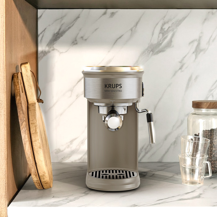 Krups Mini Maestro XP350A Chai product in gebruik