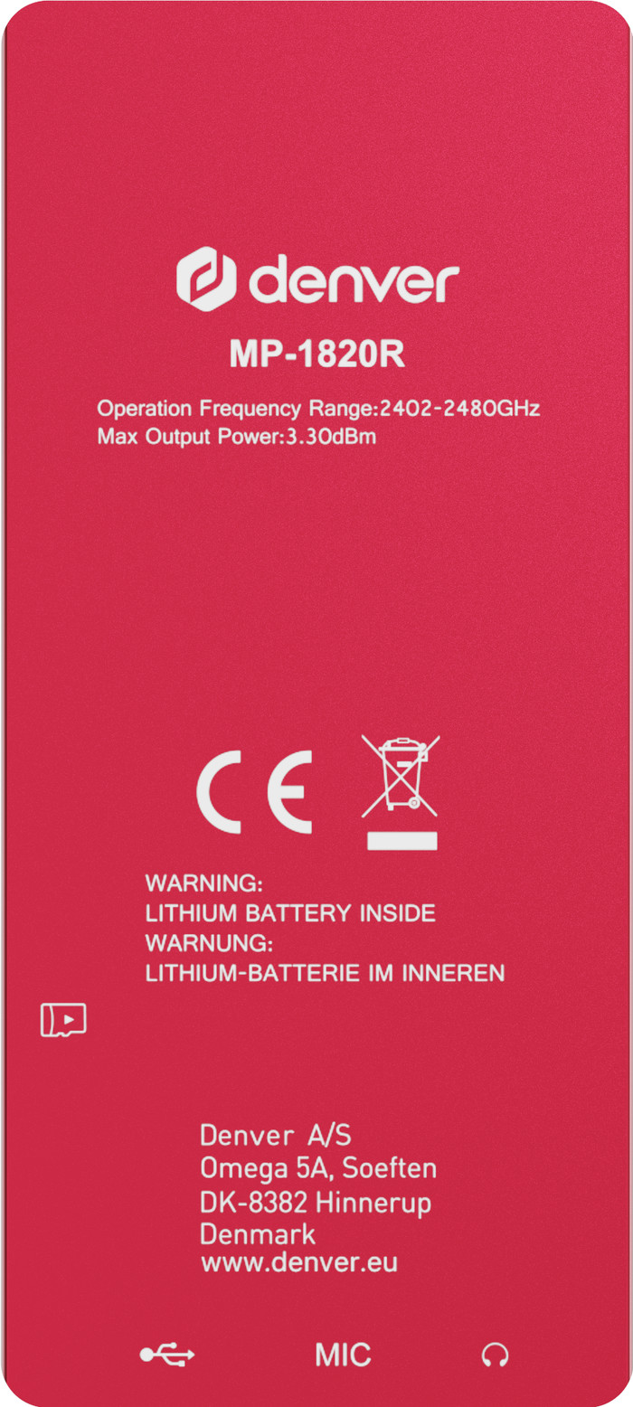 Denver MP-1820 Red null