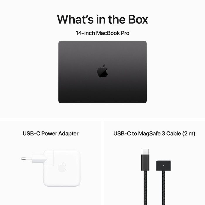 Apple MacBook Pro 14 inches (2023) M3 Pro (12-core CPU/18-core GPU) 18GB/1TB Space Black AZERTY accessory