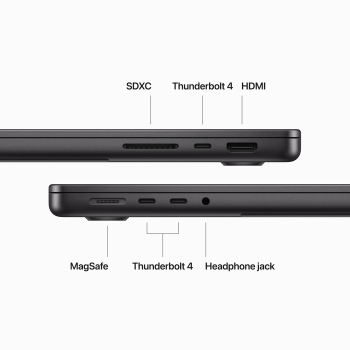 Apple MacBook Pro 14 inches (2023) M3 Pro (12-core CPU/18-core GPU) 18GB/1TB Space Black AZERTY visual supplier