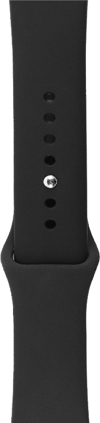 BlueBuilt Silicone Watch Strap Black for Apple Watch 44/45/46mm back