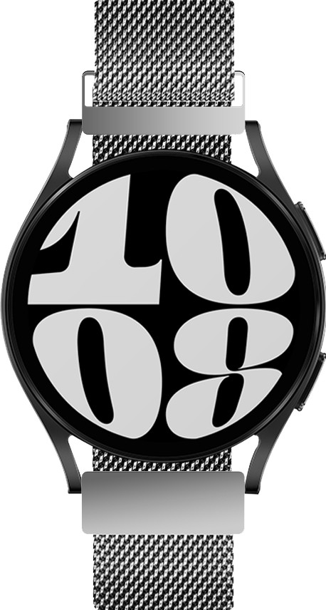 BlueBuilt Milanees Bandje Zilver voor Samsung 20mm detail