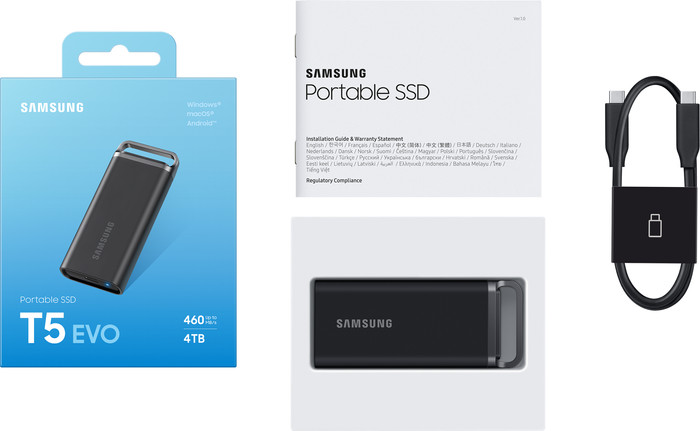 Samsung Portable SSD T5 EVO 4 To accessoire