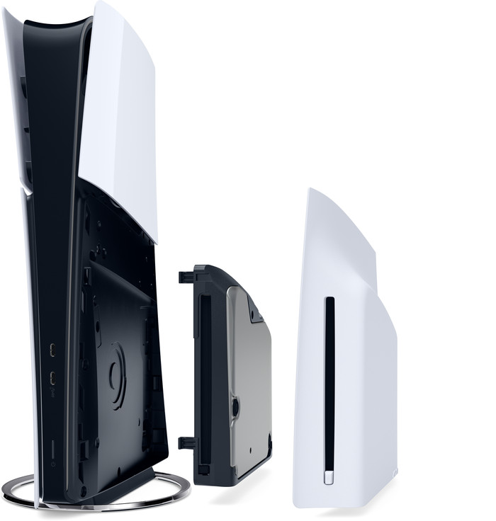 PlayStation 5 Pro + Disc Drive detail
