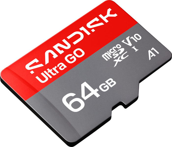 SANDISK Ultra GO microSDXC 64GB 140MB/s bovenkant