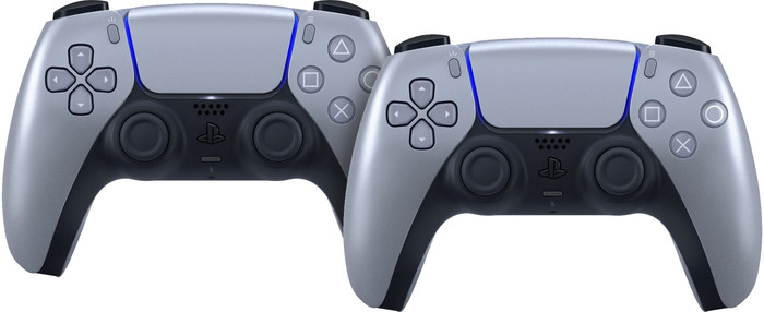 Sony PlayStation 5 DualSense Wireless Controller Sterling Silver Duo Pack Main Image