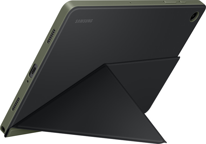 Samsung Galaxy Tab A9 Plus 11 inch 128GB Wifi + 5G Grijs + Book Case Zwart rechterkant