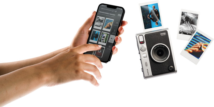 Fujifilm Instax Mini EVO Black product in use