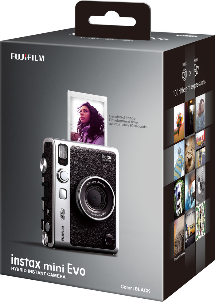 Fujifilm Instax Mini EVO Black packaging
