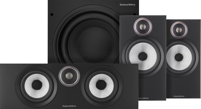 Bowers & Wilkins HTM6 S3 + 606 S3 (per pair) + ASW610 Black Main Image