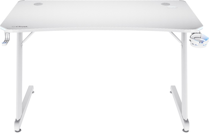 Trust GXT709 Luminus RGB Gaming Desk White Main Image