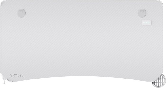 Trust GXT709 Luminus RGB Gaming Desk White top