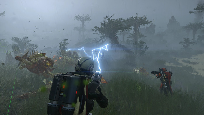 Helldivers 2 PS5 product in gebruik