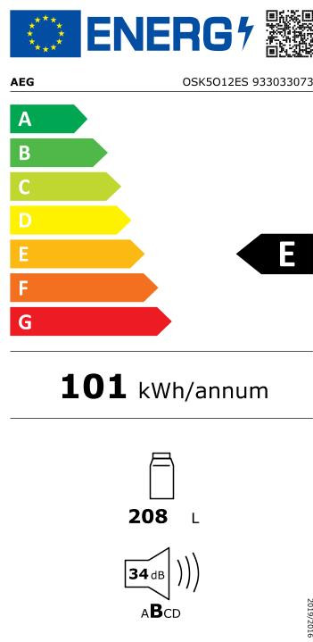AEG OSK5O12ES energielabel