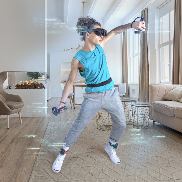 HTC Vive Ultimate Tracker Kit 3+1 produit à l'usage