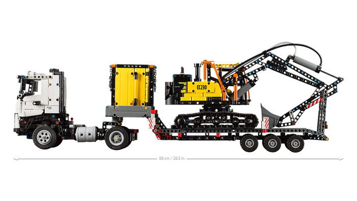 LEGO Technic Volvo FMX Truck and Electric Excavator EC230 42175 detail