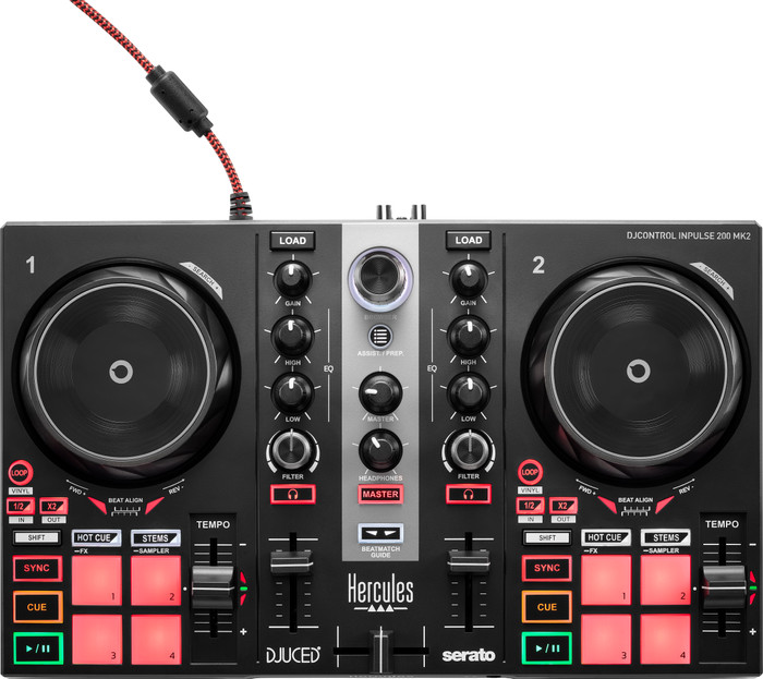 Hercules DJ Learningkit 200 MK bovenkant