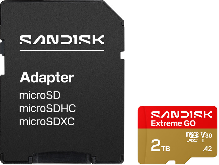 SANDISK Extreme GO microSDXC 2TB 240MB/s voorkant