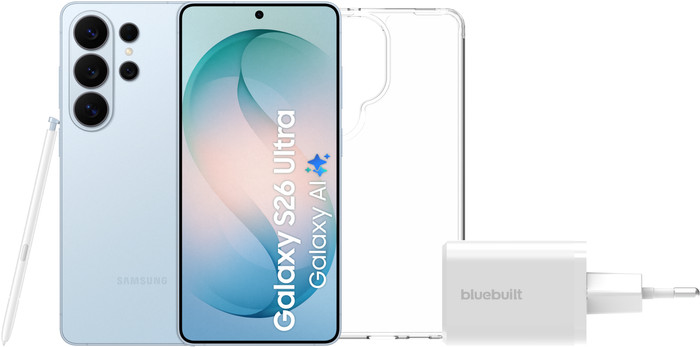Samsung Galaxy S26 Ultra 1TB Light Blue 5G + Basic Accessory Pack Main Image