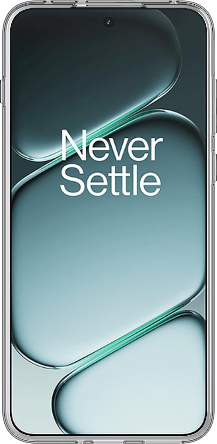 Just in Case Soft Design OnePlus 15R Back Cover Transparant voorkant