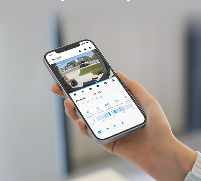 Reolink D340W + Chime + Home Hub 1 product in use