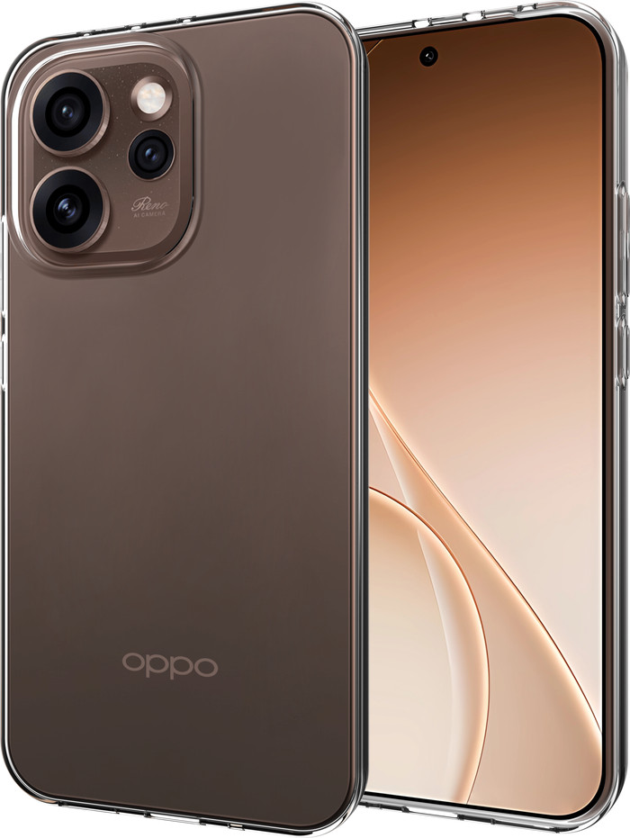 Just in Case Soft Design OPPO Reno15 Pro Back Cover Transparant voorkant