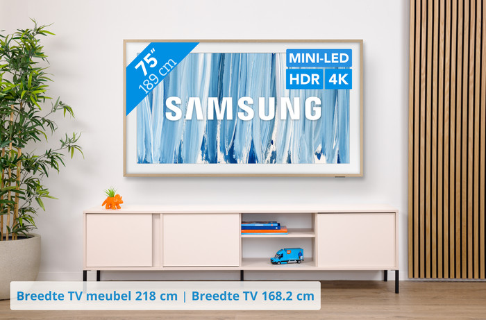 Samsung The Frame Pro 75" (2026) + Samsung HW-S700D Zwart (2024) visual Coolblue 1