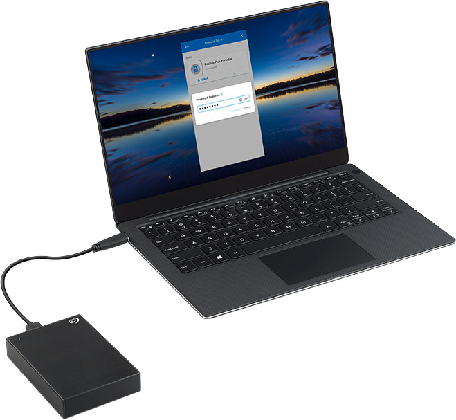 Seagate One Touch PW (HDD), Black 2 TB product in gebruik