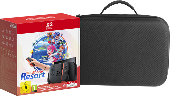 Nintendo Switch 2 + Nintendo Switch Sports Resort + BlueBuilt Étui de Transport Main Image