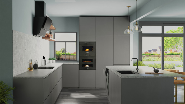 Samsung NV7B5755SAK/U1 Dual Cook Flex product in gebruik