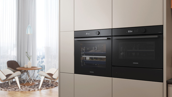 Samsung NV7B5755SAK/U1 Dual Cook Flex product in gebruik