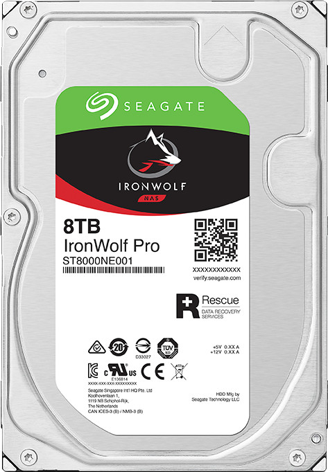 Seagate Ironwolf Pro 8 To arrière