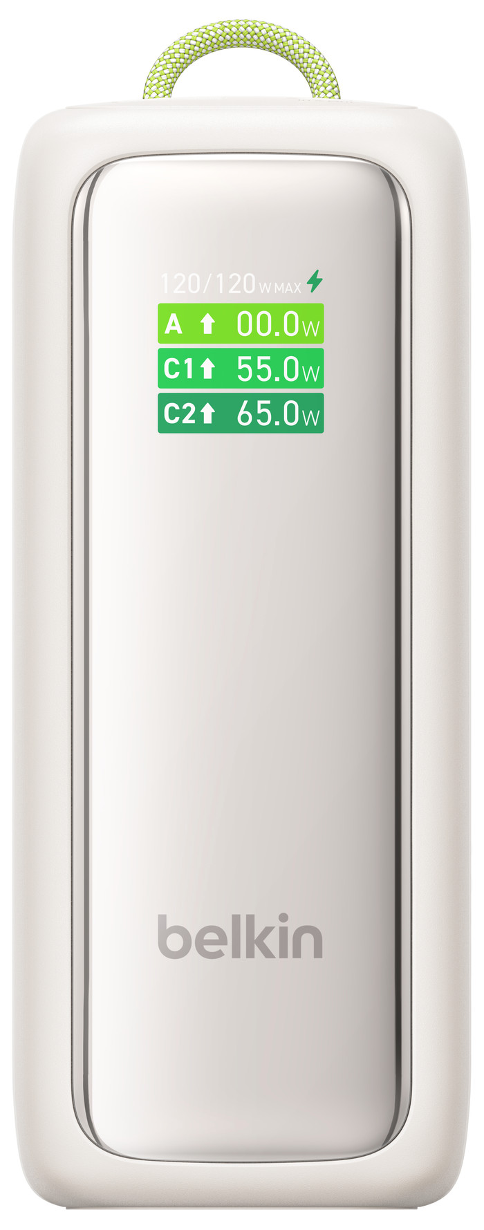 Belkin Powerbank 22.000 mAh met Snelladen 120 Watt Beige voorkant