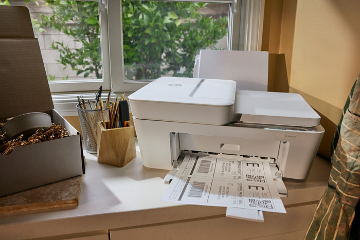 HP Deskjet 4220e + 1 set extra XL cartridges product in gebruik