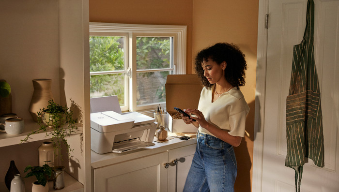 HP Deskjet 4220e + 1 set extra XL cartridges product in gebruik