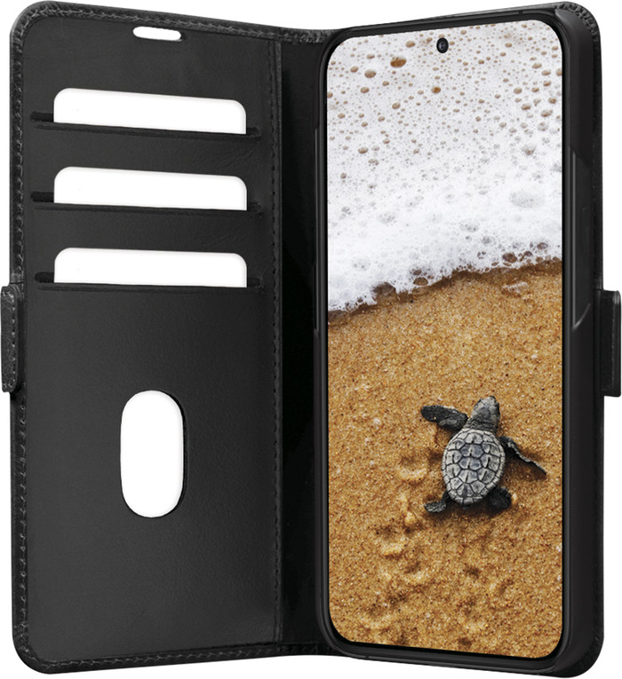 DBramante1928 Copenhagen Slim Samsung Galaxy S24 Book Case Leer Zwart voorkant