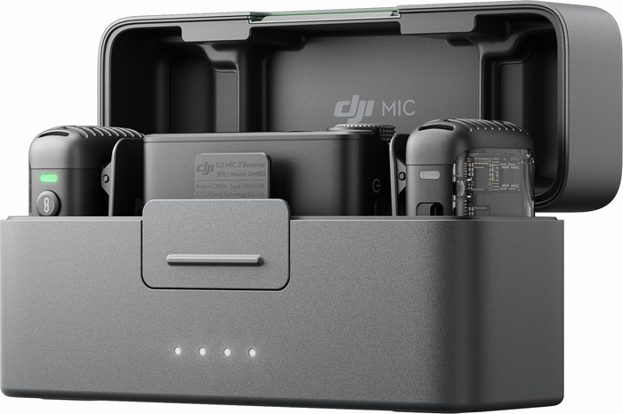 DJI Mic 2 + Boitier de Charge côté droit