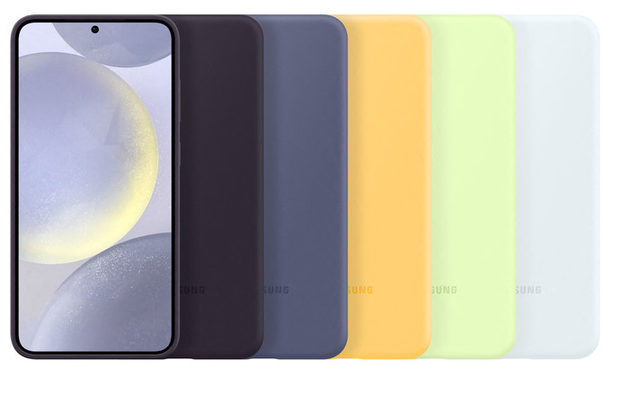 Samsung Galaxy S24 Plus Siliconen Back Cover Donkerpaars voorkant