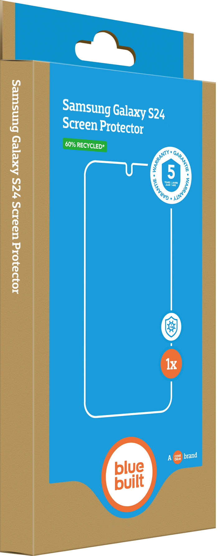 BlueBuilt Samsung Galaxy S24 Plus Screenprotector Glas verpakking