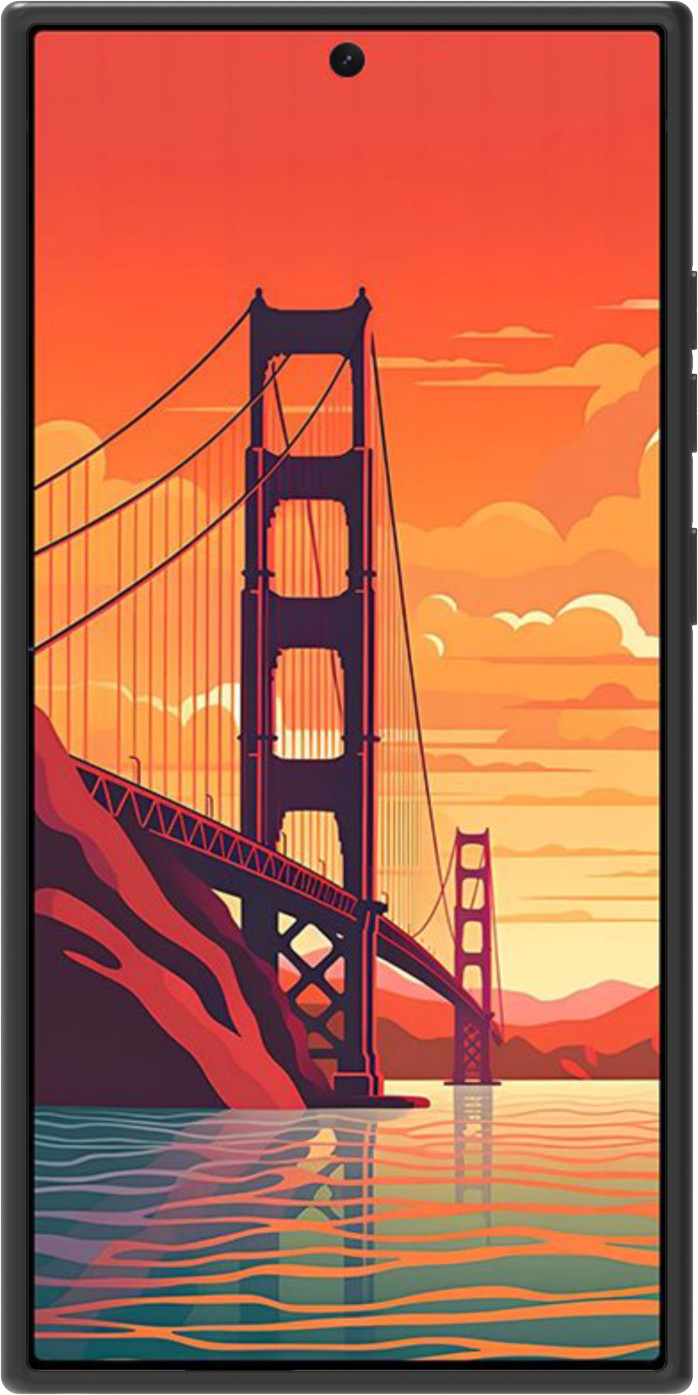 BlueBuilt Samsung Galaxy S24 Ultra Back Cover Black front